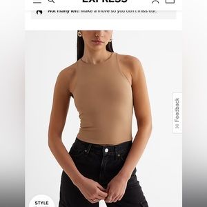 Body Contour High Compression High Neck Cropped Tank